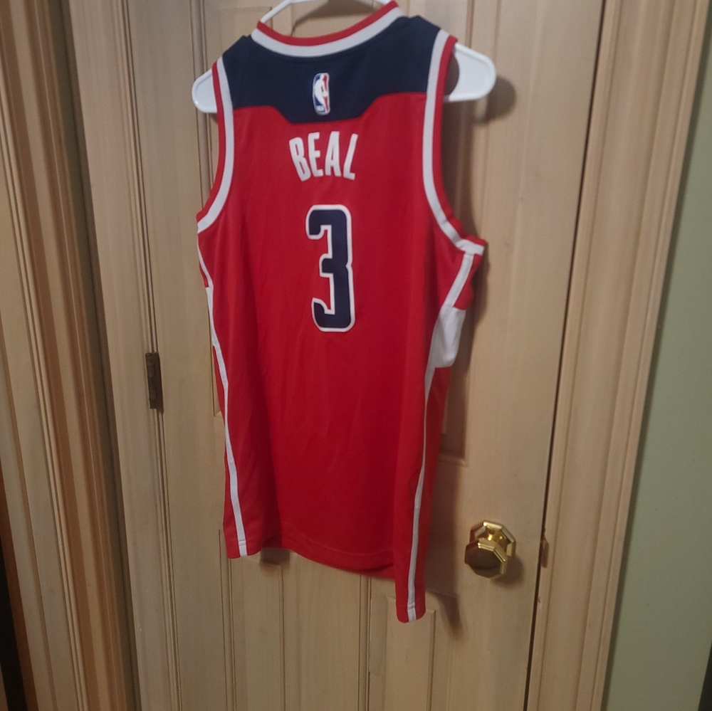 Mens NIKE Sz 40 Small NBA Washington 3 BEAL Athletic JERSEY - Picture 6 of 11